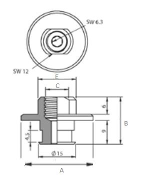 Fitting for Vaccum Cups 252