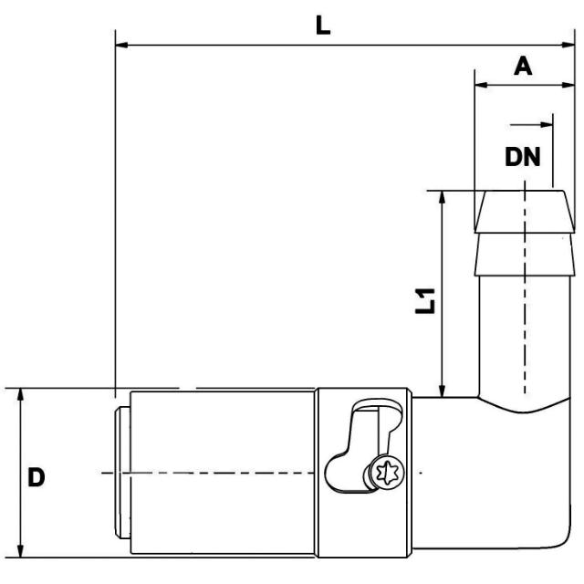 Safety Coupling, Type TS, 90°