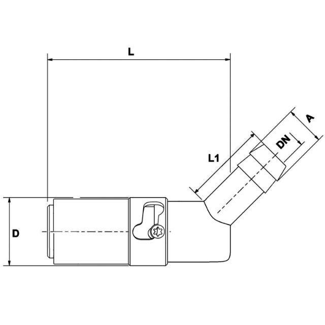 Safety Coupling, Type TS, 45°