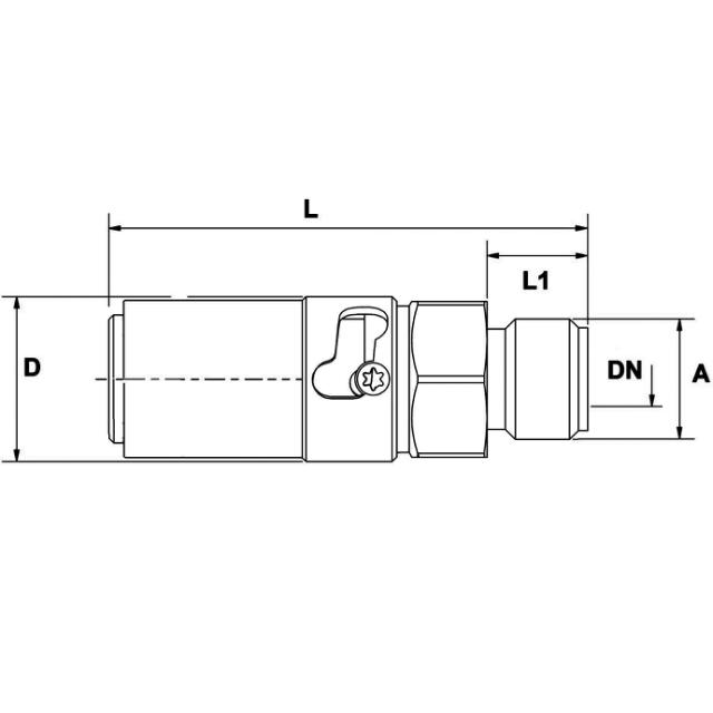 Safety Coupling, Type TS, Male Threaded