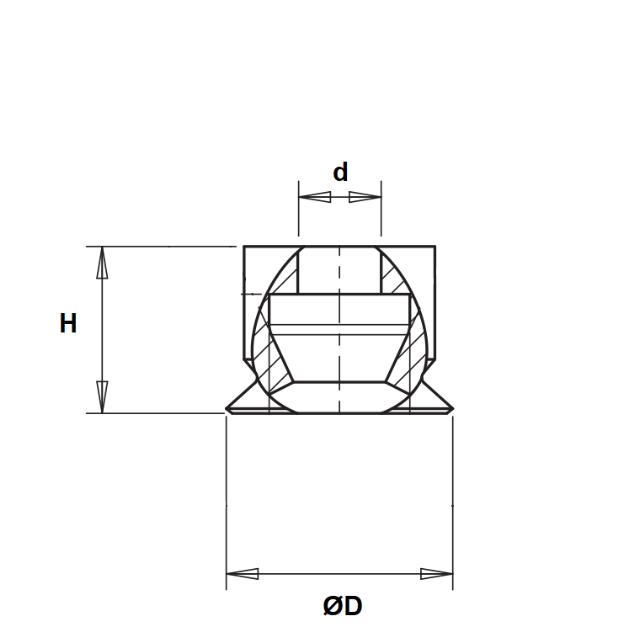 G Series, Flat   Vacuum Cups 