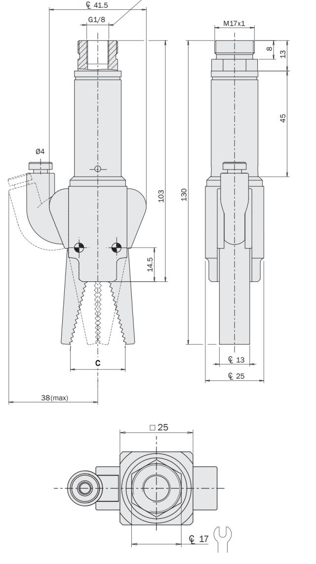 Compact Sprue Gripper w/vacuum detection