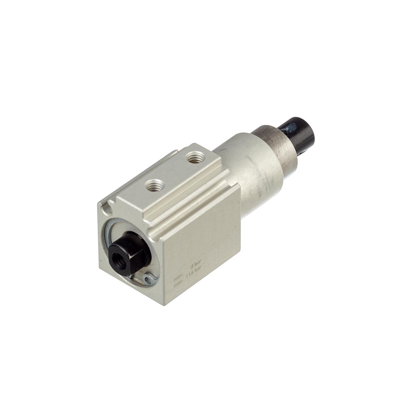 Short stroke pneumatic cylinder