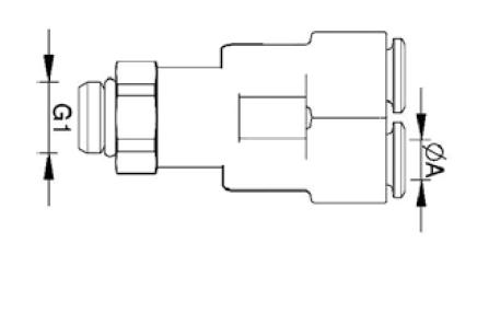 PX - Push In Male Threaded Y