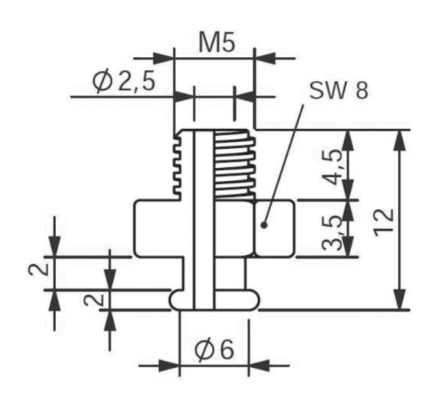 Fittings for Vacuum Cup 1,5 Bellow Ø15