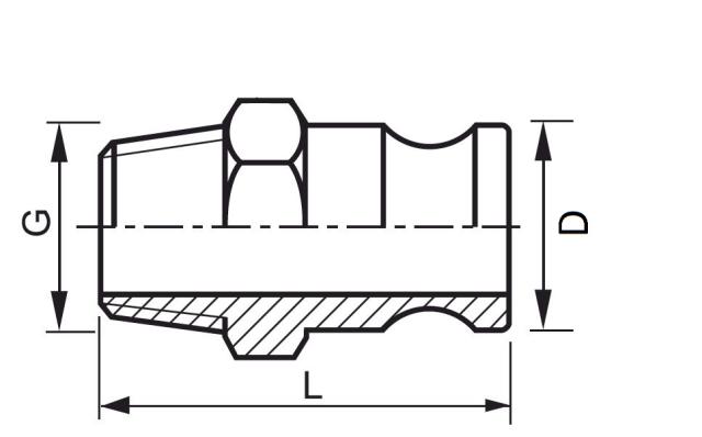 Male Threaded Plug TYPE F