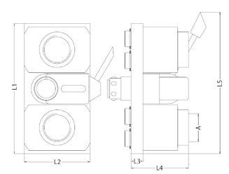 Coupling plate with Inlet and Outlet Female collector