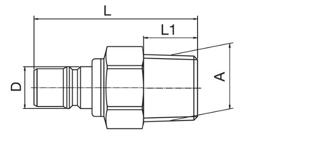 Valved Plug Taper Thread