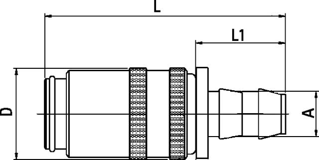 Coupler Push Lock, Straight