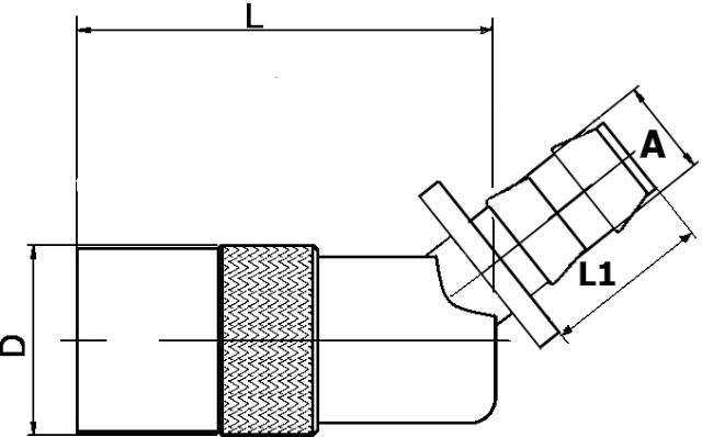 Coupler Push Lok, 45°