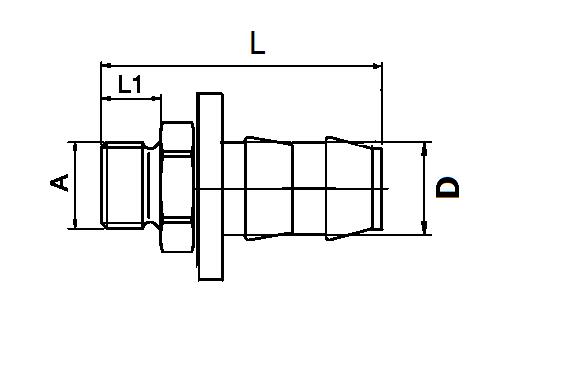 Push Lok Hose tail