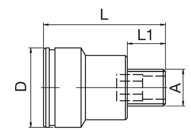 Male Plug - without Sealant 