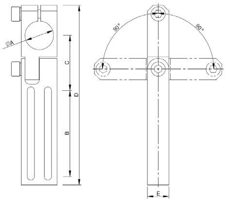 ACLS - Long Angle Clamp - Swivel Head  