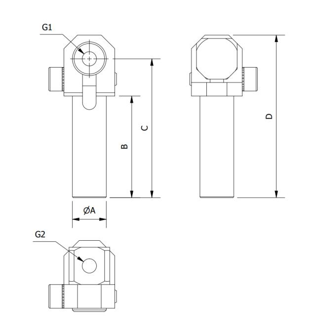 Elbow Arm for Vacuum Cups 