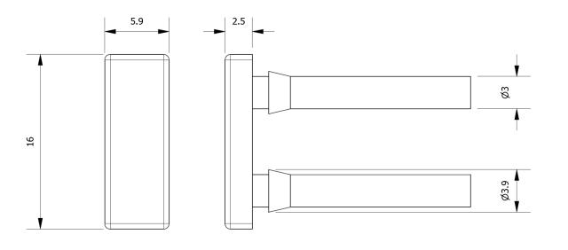 GZ-VIT - Jaw Insert Pad - Viton