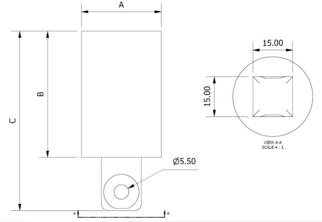 Nipper Mounting Bracket Shaft 